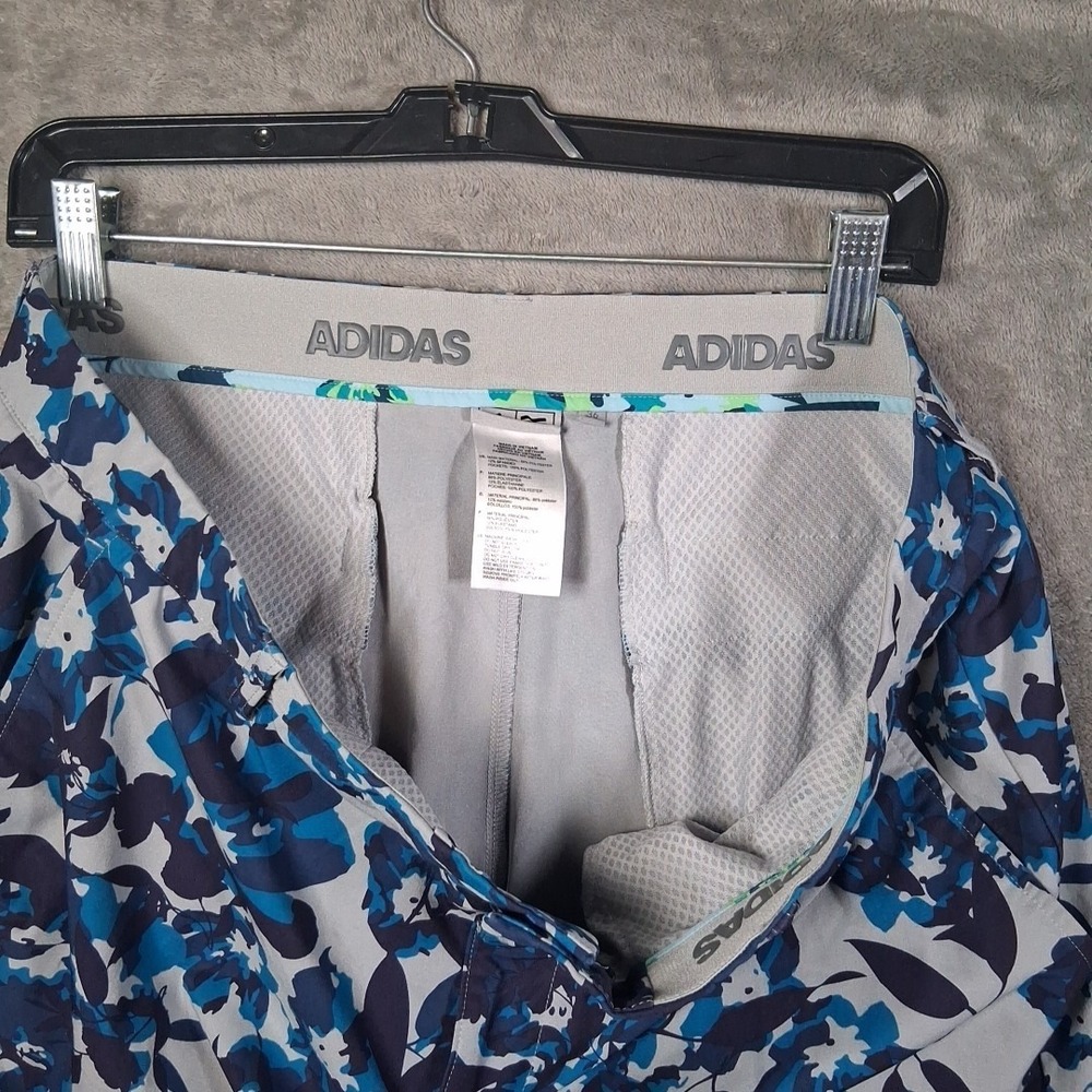 Adidas Golf Shorts Men Size 36 Gray Blue Camo Lightweight  Inseam 10 - Picture 5 of 6